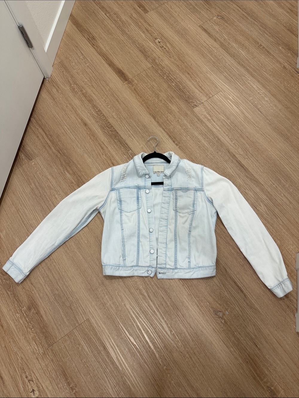 Light Wash Denim Jacket for women - Pale Blue